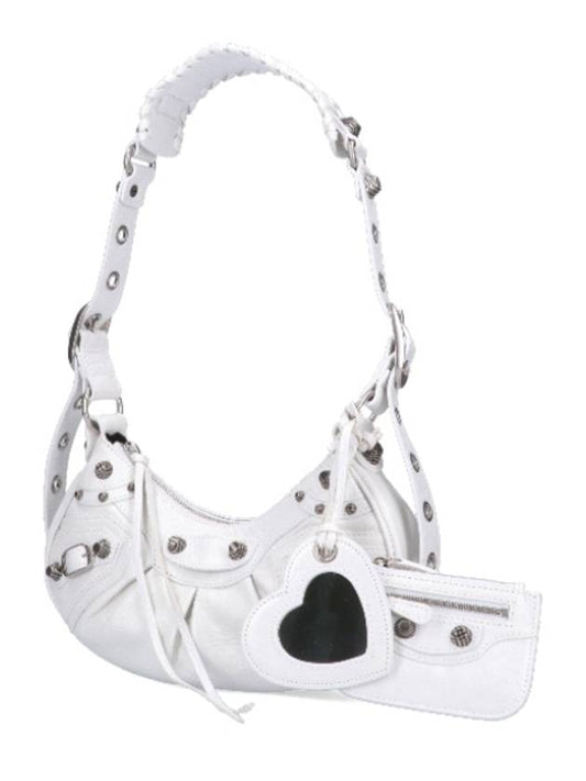 Le Cagole XS Lambskin Shoulder Bag White - BALENCIAGA - BALAAN 2