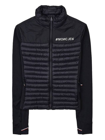 Women's Padded Zip-Up Cardigan Black - MONCLER - BALAAN 2