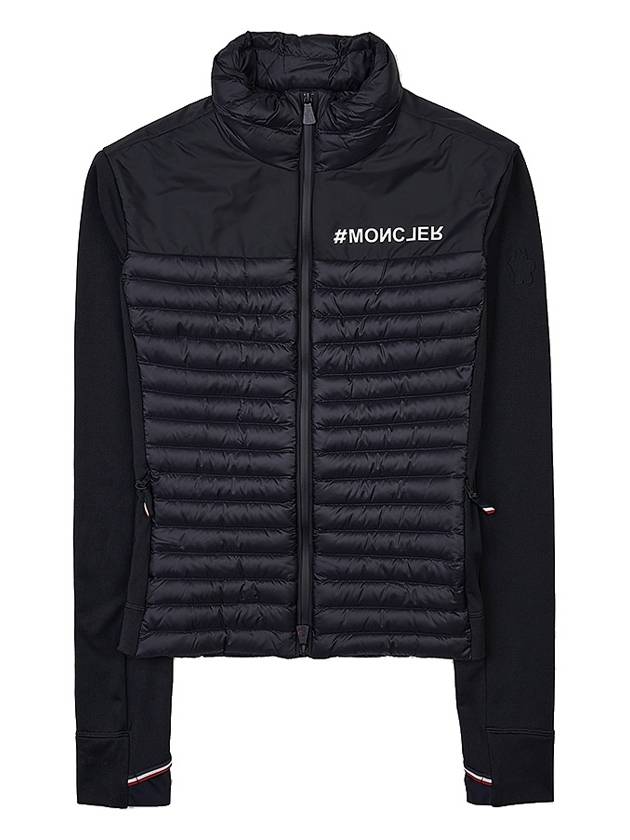 Women's Padded Zip-Up Jacket Black - MONCLER - BALAAN 2