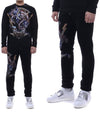 Snake Print Fleece Track Pants Black - BALMAIN - BALAAN 2