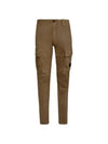 Stretch Satin Cargo Straight Pants Green - CP COMPANY - BALAAN 2