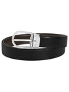 Men's Buckle 30mm Reversible Leather Belt Black Brown - MONTBLANC - BALAAN 6