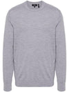 Crew Neck Wool Knit Top Grey - THEORY - BALAAN 2