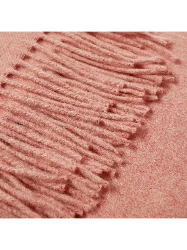 Wool Fringe Scarf Rose Melange - ACNE STUDIOS - BALAAN 10