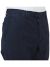 Men's Cotton Blend Straight Pants Navy - DRUMOHR - BALAAN 10