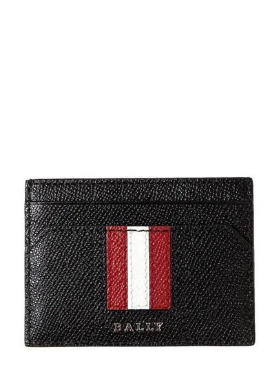 Tar Embossed Leather Card Wallet Black - BALLY - BALAAN 2