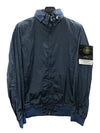 Men's Logo Patch Nylon Metal Zip-up Jacket Avio Blue - STONE ISLAND - BALAAN 3