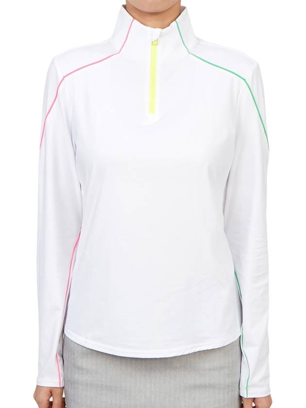 Women'S Sun Shield Quarter Zip Long Sleeve T-Shirt White - G/FORE - BALAAN 2