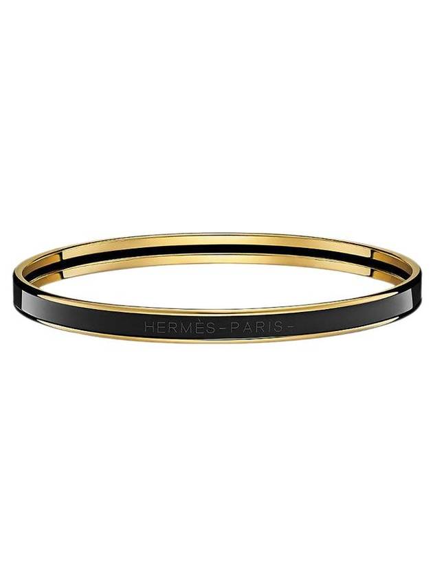 Uni Bangle Gold Bracelet Black - HERMES - BALAAN 1