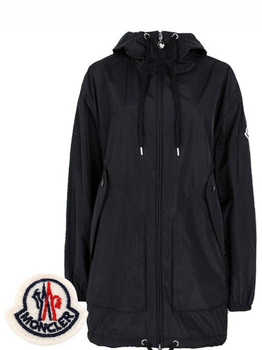 Black Melia Windbreaker Hooded Jacket 999 00633 - MONCLER - BALAAN 1