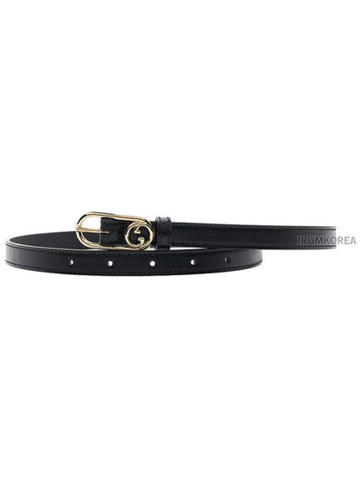 Round Interlocking G Belt Black - GUCCI - BALAAN 2