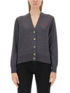 Cardigan FKC111 KN0025 055 Gray - AMI - BALAAN 3