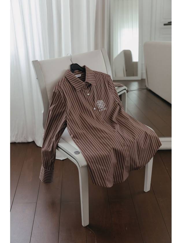 rose striped shirt brown - ILROZE - BALAAN 9