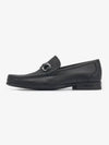 Gancini Suede Moccasin Loafers Black - SALVATORE FERRAGAMO - BALAAN 2