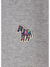 Zebra Logo Cotton Hooded Grey - PAUL SMITH - BALAAN 3