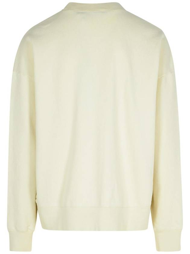 Palm Angels Cream Cotton Sweatshirt - PALM ANGELS - BALAAN 3