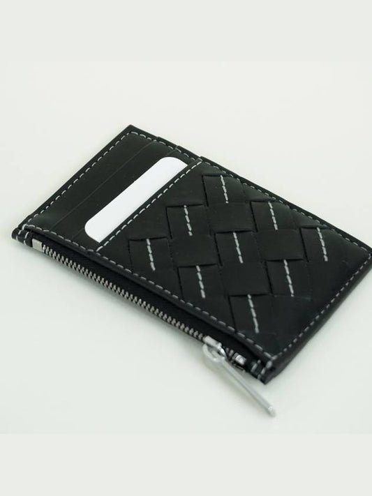 Card wallet zipper credit black 755985V3KI4 - BOTTEGA VENETA - BALAAN 2