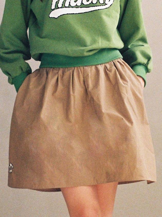 Balloon Skirt Shorts Uncut Balloon Skirt Beige MCFW23SK 2BE - MACKY - BALAAN 1