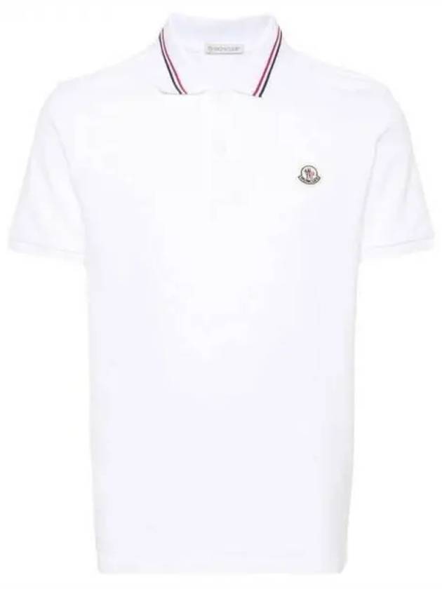 24 8A00021 89A16 002 Logo Patch Polo Shirt - MONCLER - BALAAN 1