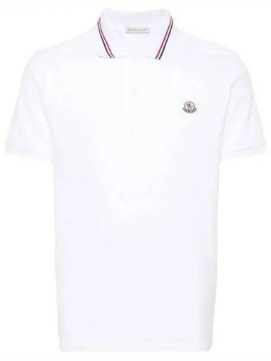 24 8A00021 89A16 002 Logo Patch Polo Shirt - MONCLER - BALAAN 1