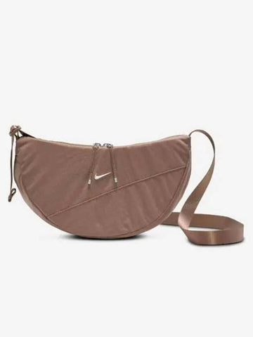 Aura Crescent Cross Bag Mink Brown - NIKE - BALAAN 1