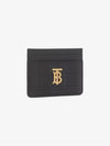 Lola Quilted Leather Card Wallet Black - BURBERRY - BALAAN 3