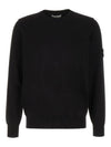 Crewneck Soft Cotton Knit Top Black - STONE ISLAND - BALAAN 2