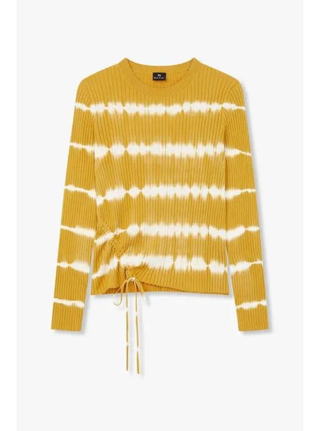 PS Women s Patterned Cotton String Knit Mustard - PAUL SMITH - BALAAN 1