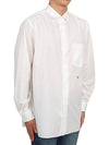 Regular Collar Wind Long Sleeve Shirt White - NANAMICA - BALAAN 4