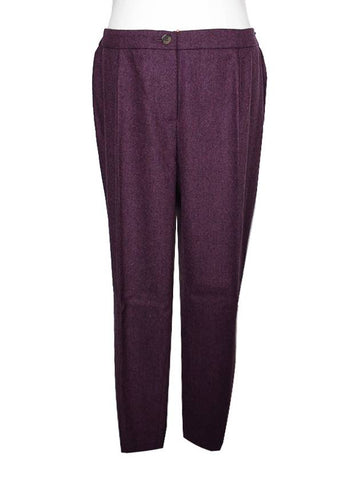 Violet wool blend pintuck pants 66 77 - ETRO - BALAAN 1