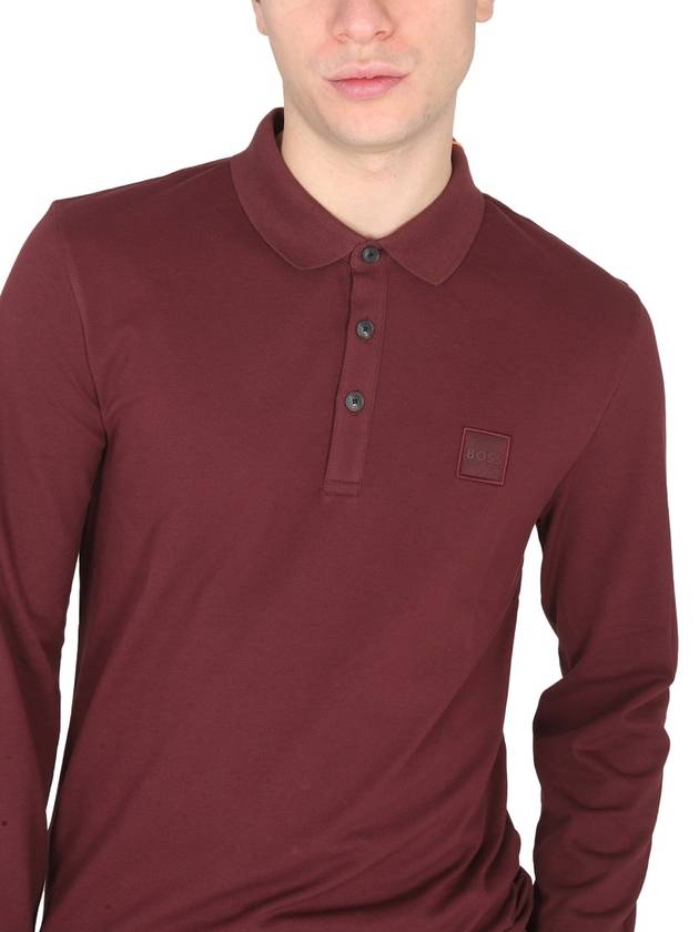 POLO WITH LOGO PATCH - HUGO BOSS - BALAAN 4