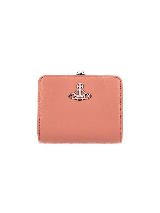 5115002YW S000D G405 Vegan Biogreen Grain Frame Pocket Half Wallet - VIVIENNE WESTWOOD - BALAAN 1