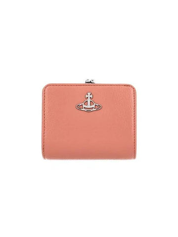 5115002YW S000D G405 Vegan Biogreen Grain Frame Pocket Half Wallet - VIVIENNE WESTWOOD - BALAAN 1