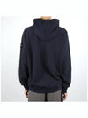 Old Treatment Malfile Fleece Hoodie Navy - STONE ISLAND - BALAAN 5