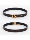 Double G Buckle Reversible Belt Black - GUCCI - BALAAN 4