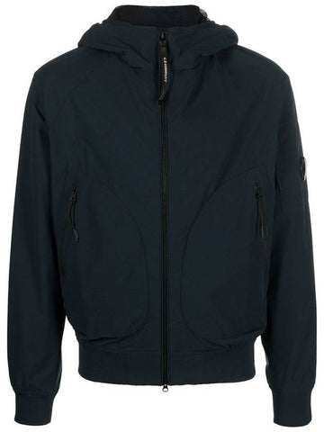 Protech Lens Wappen Hooded Jacket Navy - CP COMPANY - BALAAN 1