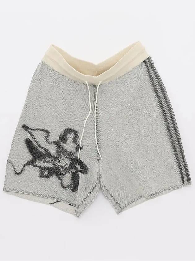 Graphic Knit Shorts Grey - Y-3 - BALAAN 2