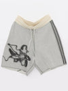 Graphic Knit Shorts Grey - Y-3 - BALAAN 4