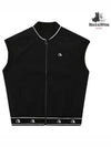 Women s hem terrier point vest 1024LZVN BLACK - BLACK&WHITE - BALAAN 1