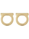 Gancini Small Earrings Gold - SALVATORE FERRAGAMO - BALAAN 3