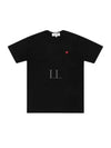 Play Women's Mini Red Wappen Short Sleeve T-Shirt Black P1 T303 1 - COMME DES GARCONS - BALAAN 2