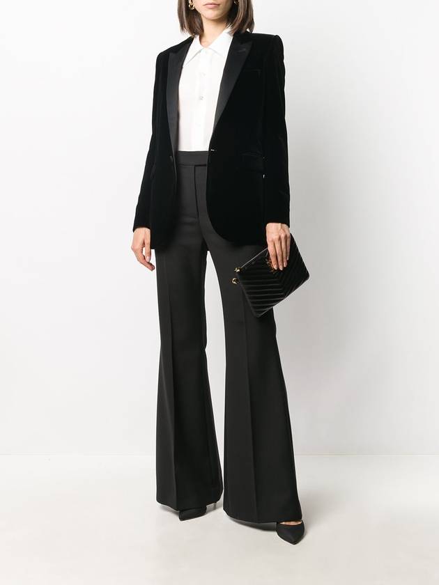 Velvet Tuxedo Jacket Black - SAINT LAURENT - BALAAN 3