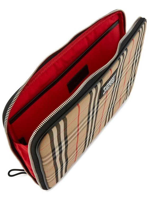 Logo Patch Check Clutch Laptop Case 8021190 - BURBERRY - BALAAN 4