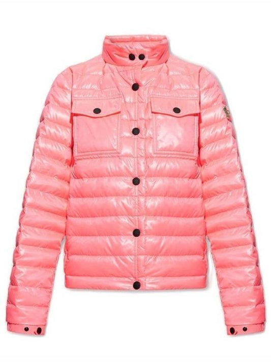 Women's Vinzier Short Down Jacket Pink - MONCLER - BALAAN 1