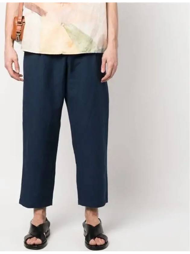 Renato Linen Cotton Straight Pants Navy - A.P.C. - BALAAN 2