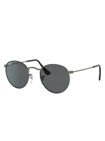 Eyewear Round Metal Antique Sunglasses Black - RAY-BAN - BALAAN 1