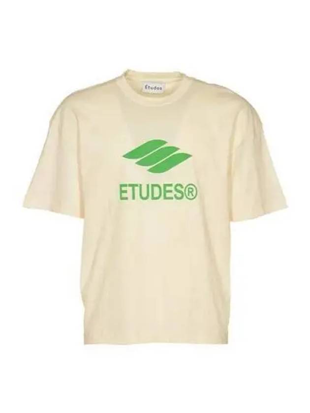 Studio ECCO Eco Print Short Sleeve Cream E23MM133 - ETUDES - BALAAN 1