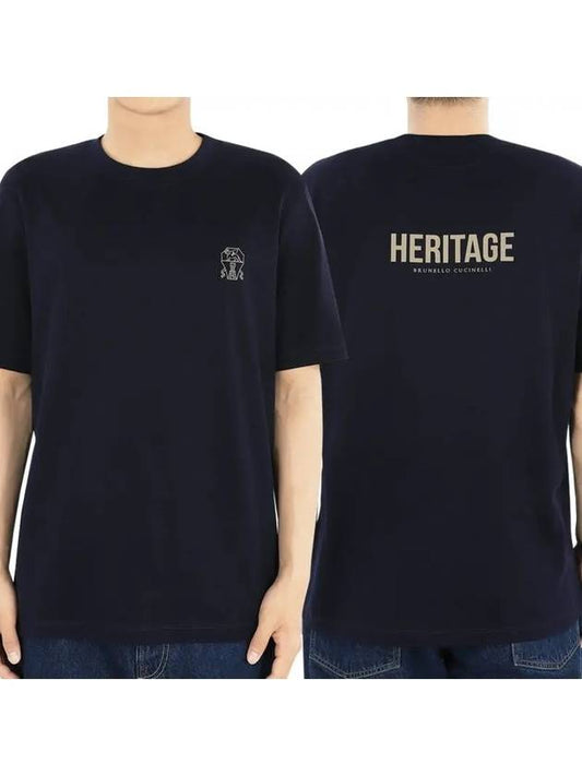Short Sleeve T-Shirt M0B137445G CFY48 BLUE - BRUNELLO CUCINELLI - BALAAN 2