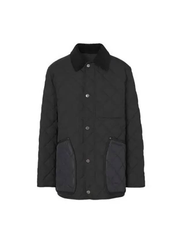 Quilted Thermoregulated Barn Jacket Black - BURBERRY - BALAAN 2