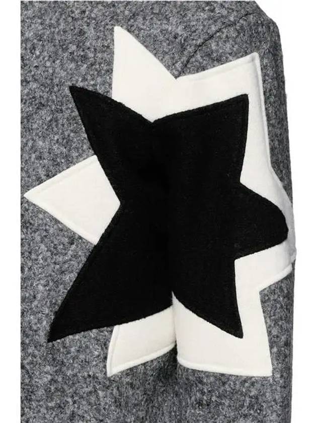 Double Star Sweatshirt Gray - NEIL BARRETT - BALAAN 6